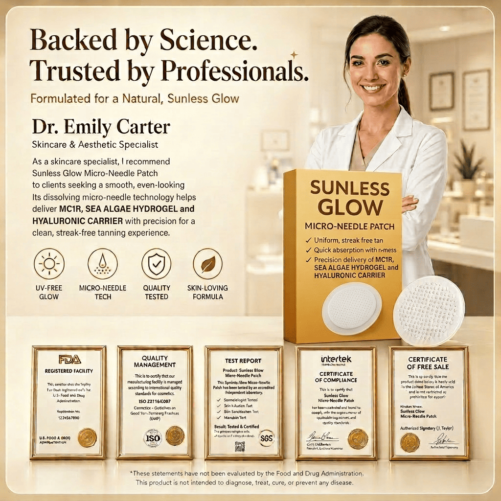 Newyuo®🤎 Sunless Glow Micro-Needle Tanning Patch⚡ No Sun, No Streaks, Just a Natural Tan Glow 🌞