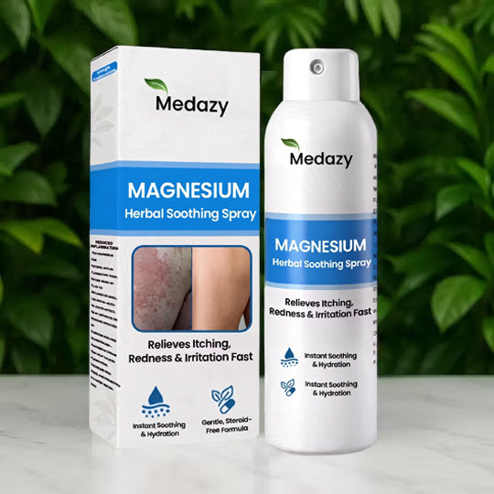 ✅ Official Store: Medazy® Magnesium Herbal Spray – Fast Relief for Psoriasis & Eczema | No-Rub, Steroid-Free