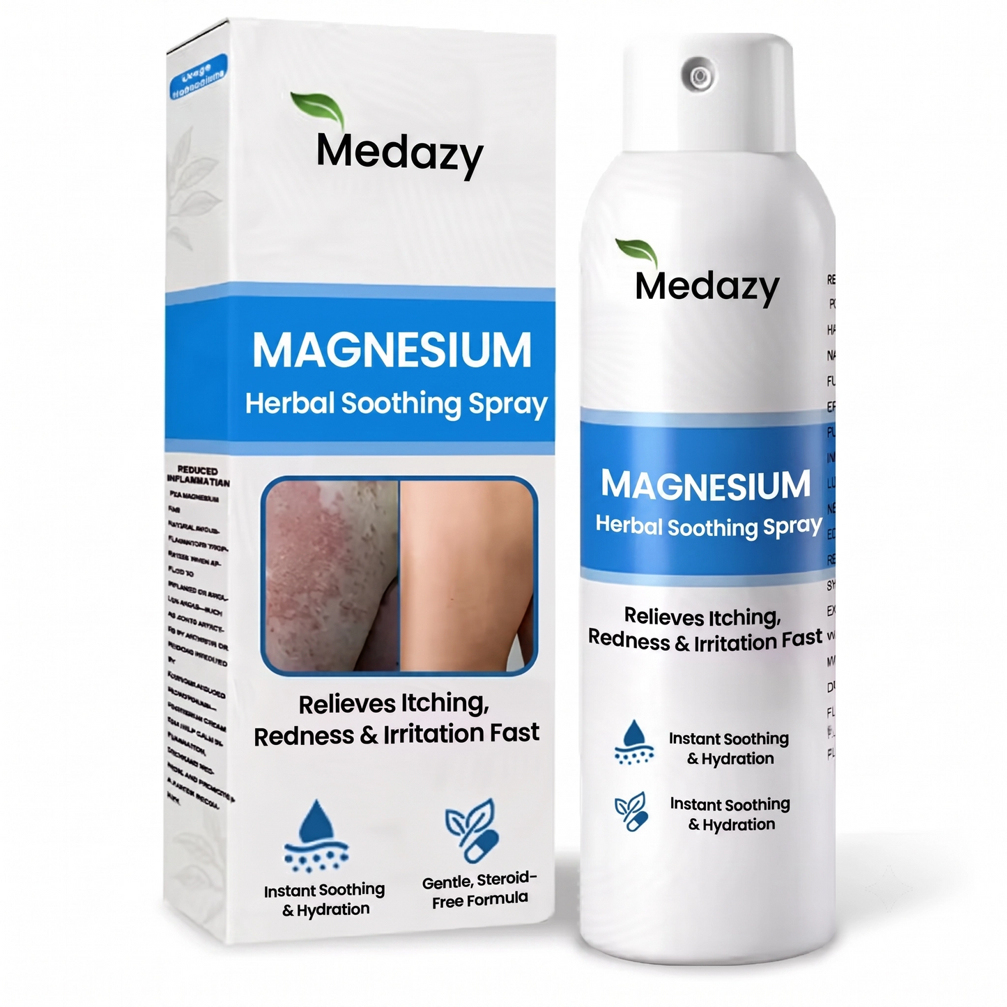 ✅ Official Store: Medazy® Magnesium Herbal Spray – Fast Relief for Psoriasis & Eczema | No-Rub, Steroid-Free