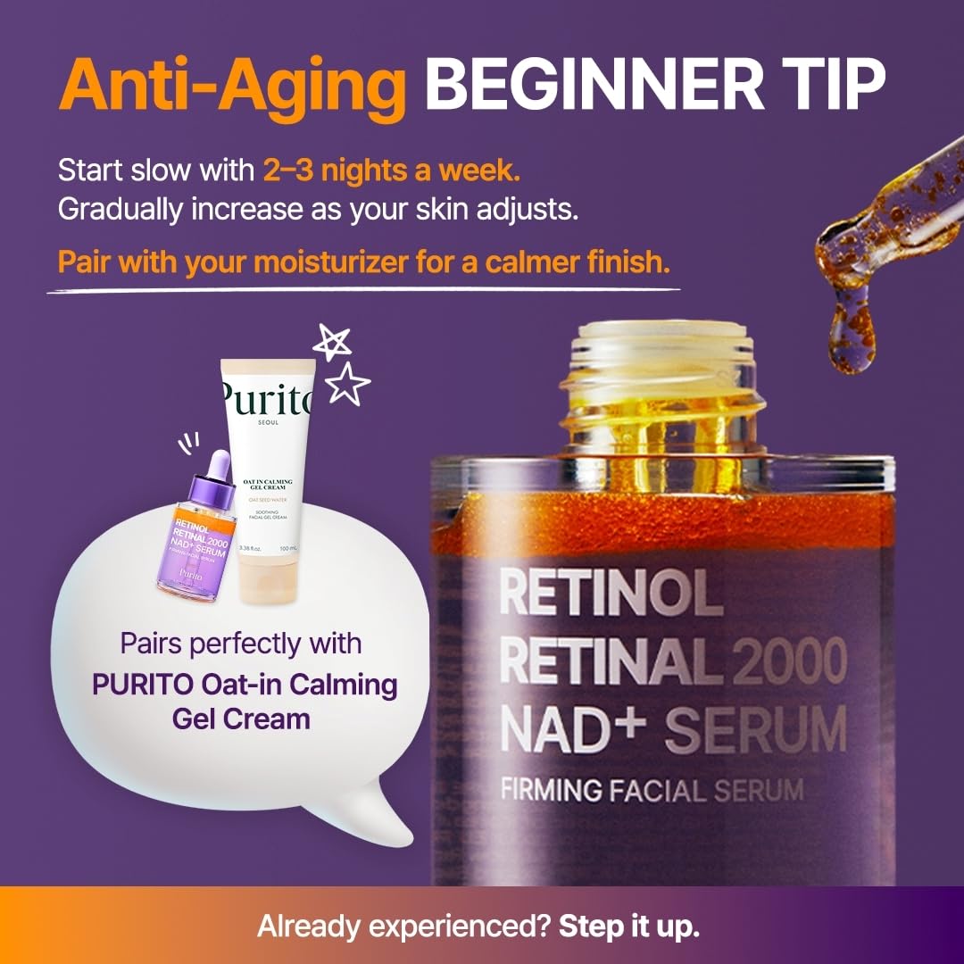 Purito serum paired with oat-in calming gel cream