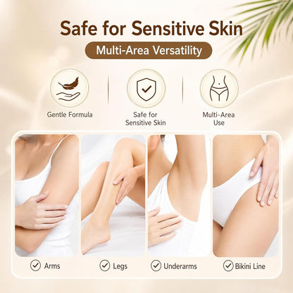 🔥LAST DAY Buy 1 Get 1 Free🔥Coconut Oil Facial Hair Removal Cream | Gentle Smooth Skin in Minutes