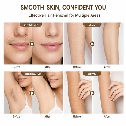 🔥LAST DAY Buy 1 Get 1 Free🔥Coconut Oil Facial Hair Removal Cream | Gentle Smooth Skin in Minutes