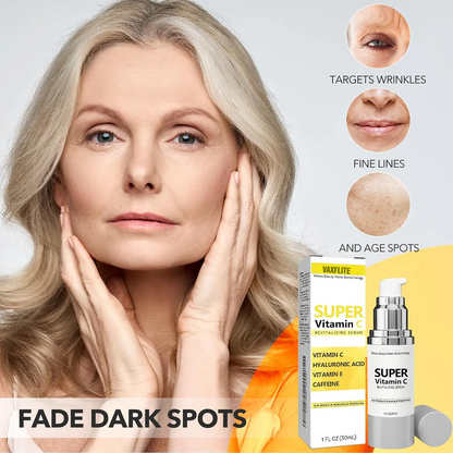 Vaxflite Super C Serum for Mature Skin - All-in-One Vitamin Formula Hydrates