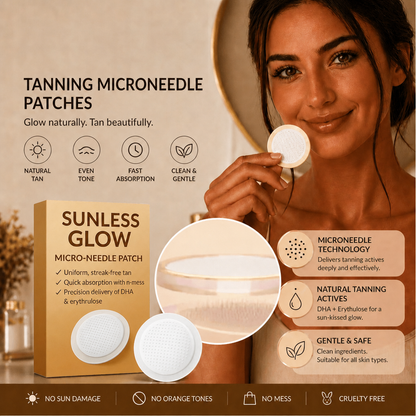 Newyuo®🤎 Sunless Glow Micro-Needle Tanning Patch⚡ No Sun, No Streaks, Just a Natural Tan Glow 🌞