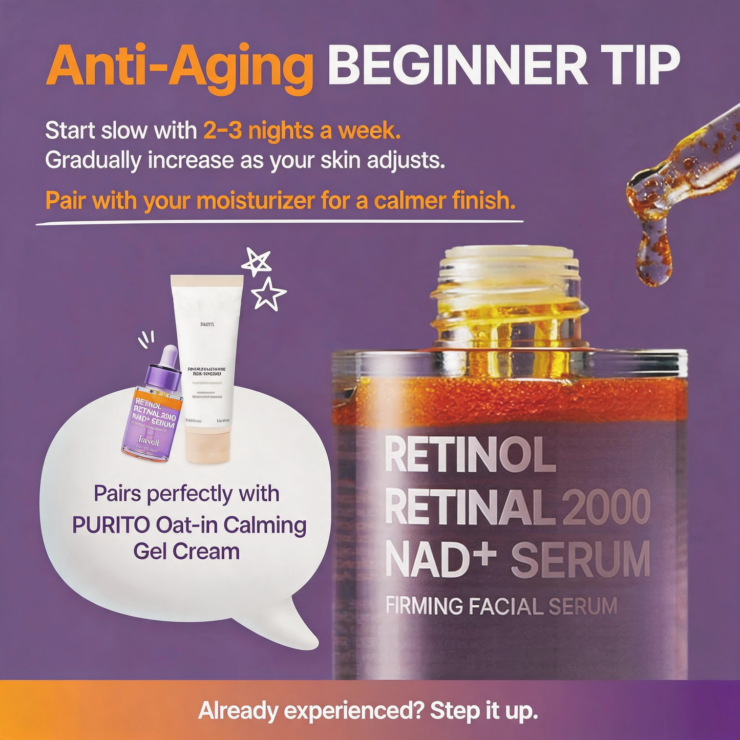 JAXVOLT Retinol + Retinal Firming Serum for Fine Lines & Smoother-Looking Skin
