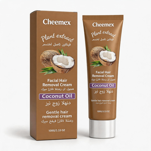 🔥LAST DAY Buy 1 Get 1 Free🔥Coconut Oil Facial Hair Removal Cream | Gentle Smooth Skin in Minutes